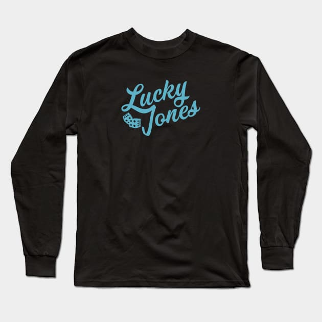 Lucky Jones Blue Dice Long Sleeve T-Shirt by ShredBeard